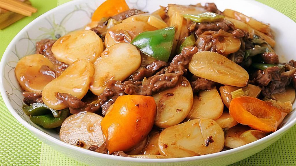 Rice Cake With Shredded Beef · 