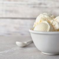 Vanilla Ice Cream · Creamy, Vanilla flavored Ice Cream.