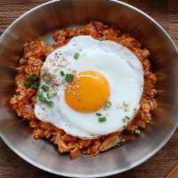 김치 볶음밥 / Kimchi Fried Rice · With spam or no spam.