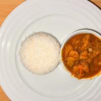 Curry Soy Chunks  · Soy Chunks slow cooked in a Jamaican inspired curry sauce. The cabbage could be pickled or s...