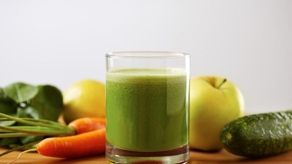 The Detox Juice · Carrot, cucumber, ginger, lemon, and green apple.