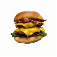 Jack'S Deluxe Burger · Double  Fresh and hand-formed halal beef patties with double cheese, halal beef bacon, lettu...