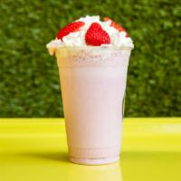 Strawberry 🍓 Milkshake  · Strawberry ice cream, strawberries and milk.