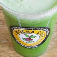 Green Juice · Cucumber, apple, spinach, lemon, ginger, pineapple.
