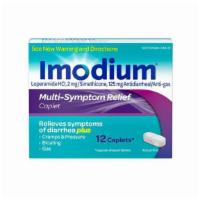 Imodium Multi Symptom Relief Caplets (12 Ct) · Imodium Multi-Symptom Relief Caplets are the only over-the-counter brand of anti-diarrheal m...