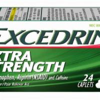 Excedrin Extra Strength (24 Ct)
 · Excedrin Extra Strength Caplets are pain relievers that provide clinically proven, fast-acti...