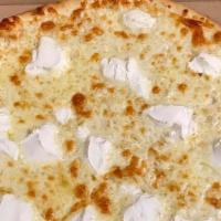 White Pizza Pie · Ricotta, mozzarella, parmigiana.