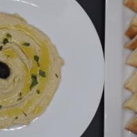 Hummus · Smooth spread, blend of softened ground chickpeas, tahini sauce , olive oil , garlic, a hint...