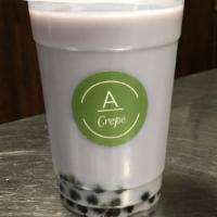 Taro Boba Milk Tea · One of our best selling boba teas.