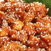 Sesame Chicken Or Shrimp · Choice of chicken or shrimp sauteed in a tangy sesame glaze