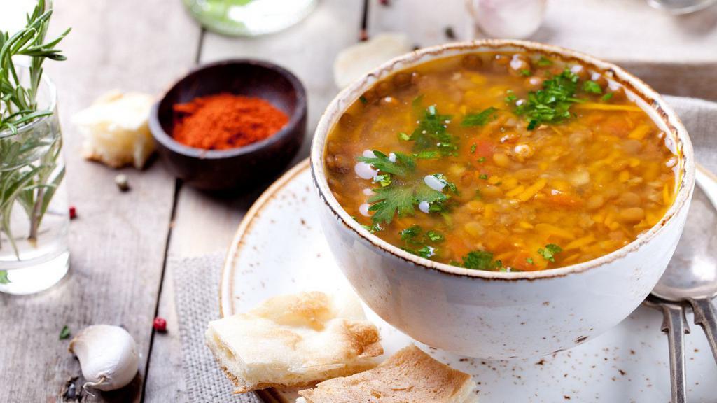 Lentil Soup · Comforting homemade, lentil soup.