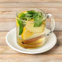 Health Tea · Fresh ginger, sage, lemon, orange, mint, cinnamon and honey.