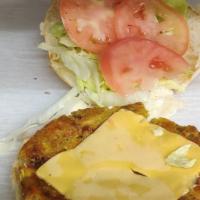 Veggie Patty On A Rill · COMES WITH LETTUCE,TOMATO,MAYO AND CHEESE