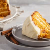 Carrot Cake · Cake that contains carrots mixed into the batter.