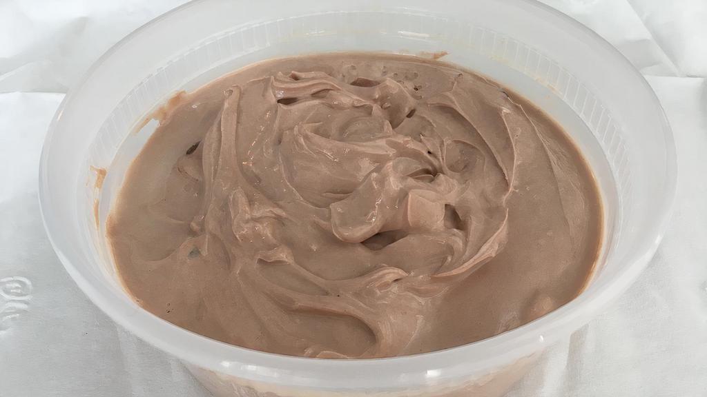 Greek Thick Yogurt (Chocolate) · Authentically made greek strained yogurt, gluten-free. Contains nuts-mixed with hazelnuts