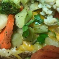 Go Veggie · A Vegan style dish that has fresh veggie which are finely sliced and steamed with a nice but...