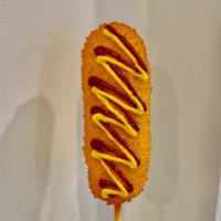 Original Corn Dog · All beef sausage, covered with home made rice batter!
