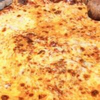 Gluten Free Cheese Pizza · Classic cheese or create your own pizza. With gluten free crust. Personal 10