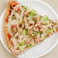 Grilled Chicken Caesar Pizza · 