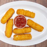 Mozzarella Sticks (6) · Served with marinara sauce.