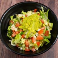 Avocado Salad · Romaine lettuce, cherry tomatoes, avocado and lemon vinegar.
