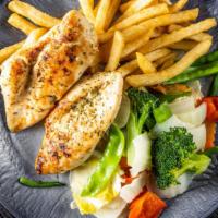 Chicken With Mixed Vegetable (Lunch) - Gluten Free · Gluten free. Sautéed with garlic and oil.