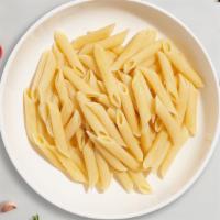 Your Penne  · Fresh gluten-free penne pasta cooked with your choice of sauce and toppings!