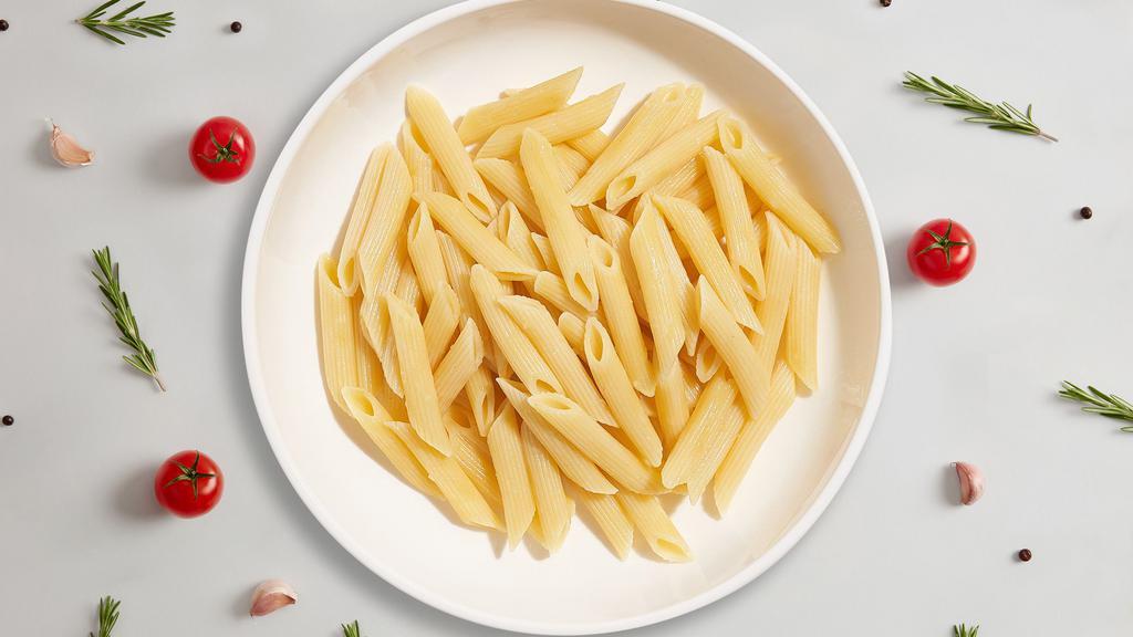 Your Penne  · Fresh gluten-free penne pasta cooked with your choice of sauce and toppings!