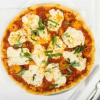 Margherita Pizza - Large Size · Basil • Fresh Mozzarella • Tomato Sauce