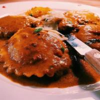 Lobster Ravioli · Represents a classic enjoyed by many for over 18 years. Has Nuts (EVOO) extra virgin. Served...