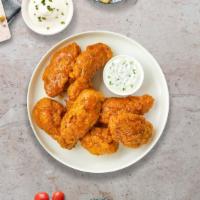 It Takes Two To Mango Habanero Wings · Fresh chicken wings breaded, fried until golden brown, and tossed in mango habanero sauce. S...