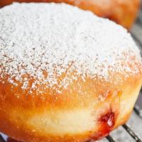 Jelly Donut · A doughnut filled with jam filling.