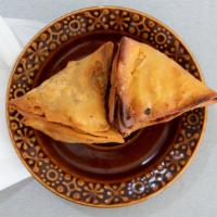 Samosa · Filled with minced meat or mixed vegetable.