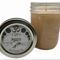Baked 6Oz Candle · iced cinnamon rolls. soy wax poured into an 8oz mason jar with a hemp wick.