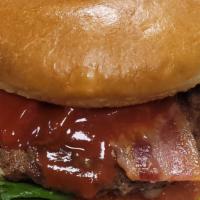 Classic Blt Burger   · Premium short rib burger topped with bacon, lettuce, tomato, b&b pickle, ketchup, and house ...