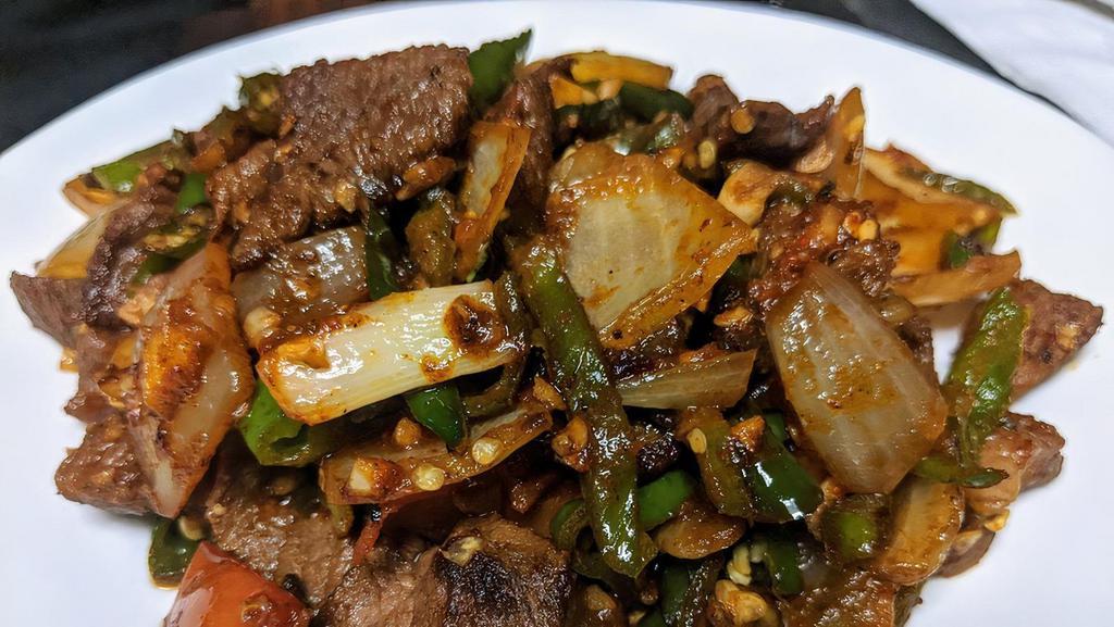 Beef Chilly (Chopped Beef) · (sautéed onion, garlic, tomato, ginger, pepper).