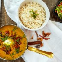 Toor Masur “Double Tadka’ Dal · Homestyle yellow lentils with tamarind.