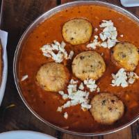Paneer Gobi Malai Kofta · Paneer and cauliflower balls in a creamy Sauce