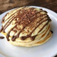 Tiramisu Pancake · mascarpone cream, espresso, cacao powder, chocolate