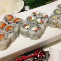 Small Party Tray · 4 regular rolls, 20 pcs sushi or sashimi.