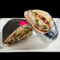 Grilled Chicken Torta · Lettuce, tomato, pickled red onions, avocado, sumac & lemon aioli