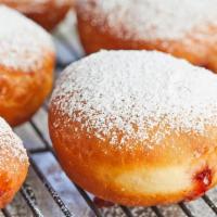 Jelly Donut · A doughnut filled with jam filling.
