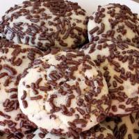 Chocolate Sprinkle Butter Cookie · They are soft, melt-in-your-mouth good! Plus, chocolate makes everything better, right?