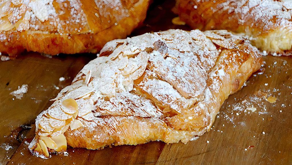 Almond Croissant · It's a mixture of almond flour or meal, all-purpose flour, sugar, butter and eggs, that simple. The combination will rock your taste buds