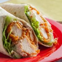 79Th Precinct Wrap · Fresh made chicken cutlet, American cheese, sweet grilled onions, creamy avocado, crisp lett...