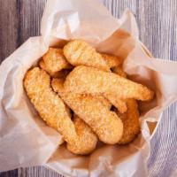 Chicken Fingers (5Pcs) · Juicy tender crispy chicken tenders.