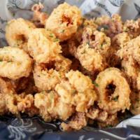 Fried Calamari · Lightly battered calamari, served with marinara sauce