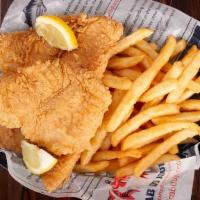 Fried Flounder Basket(3 Pieces) · Served with your choice of French Fries, Sweet Potato Fries or Cajun Fries (No substitutions).