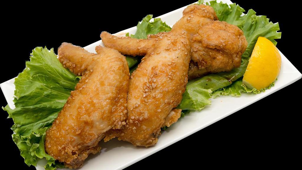 Yuzu Tebasaki (Chicken Wings) *Signature & Popular · Japanese fried chicken wings in yuzu and lemon sauce.