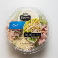 Ready Pac Chef Salad  · A hearty blend of julienne smoked turkey and ham, chunks of Swiss cheese, and creamy ranch d...
